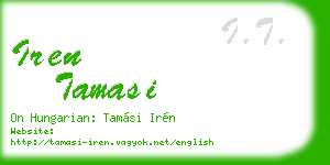 iren tamasi business card